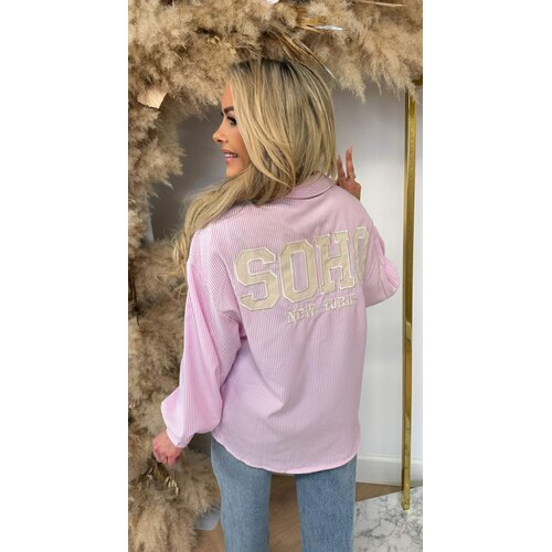 NEW SOHO STRIPE BLOUSE 7471 PINK