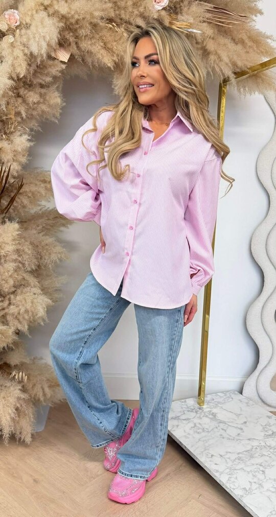 NEW SOHO STRIPE BLOUSE 7471 PINK