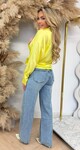 PERFECT SATIN KNOOP BLOUSE YELLOW