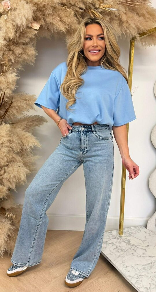 MUSTY CROPPED TOP ICEBLUE