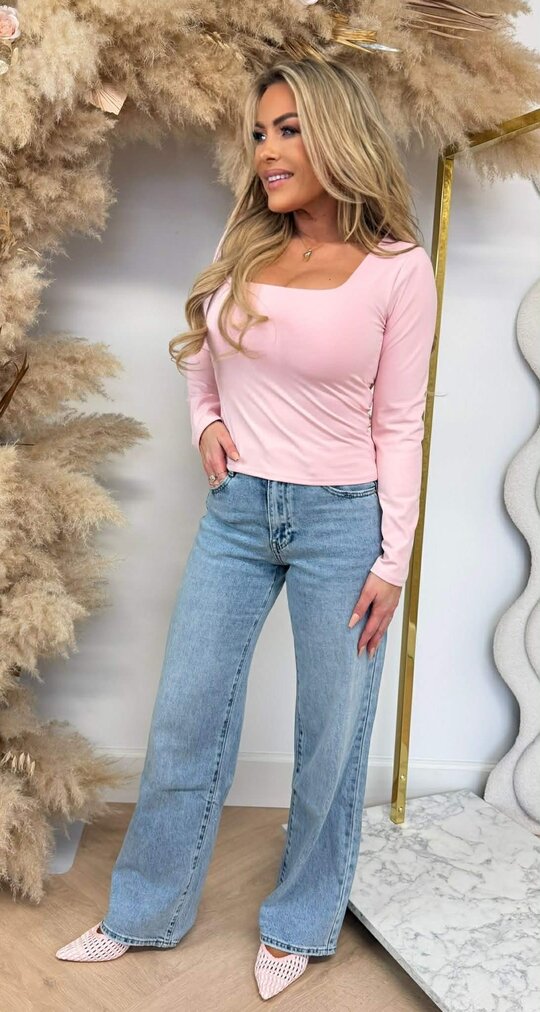 MAYE LONGSLEEVE TOP LIGHTPINK