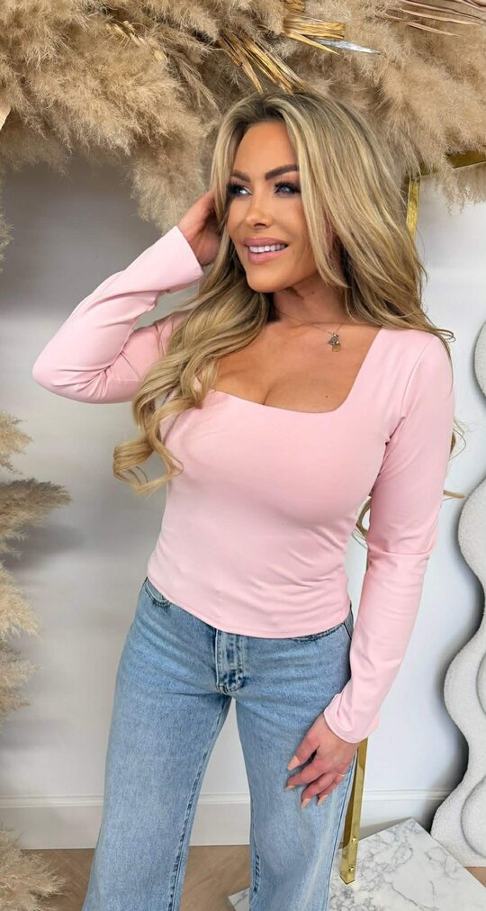 MAYE LONGSLEEVE TOP LIGHTPINK