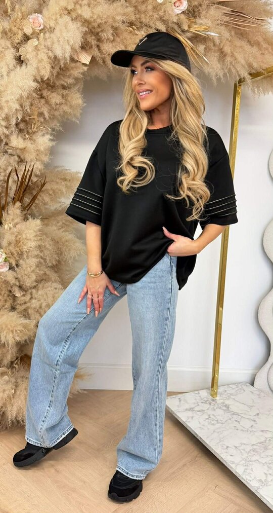 NAOMI GOLDY TEE BLACK