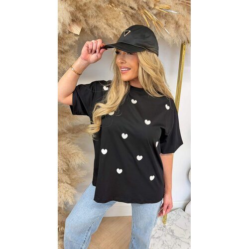 CUTE HARTJES TEE 7455 BLACK