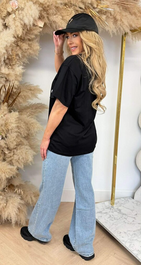 CUTE HARTJES TEE 7455 BLACK