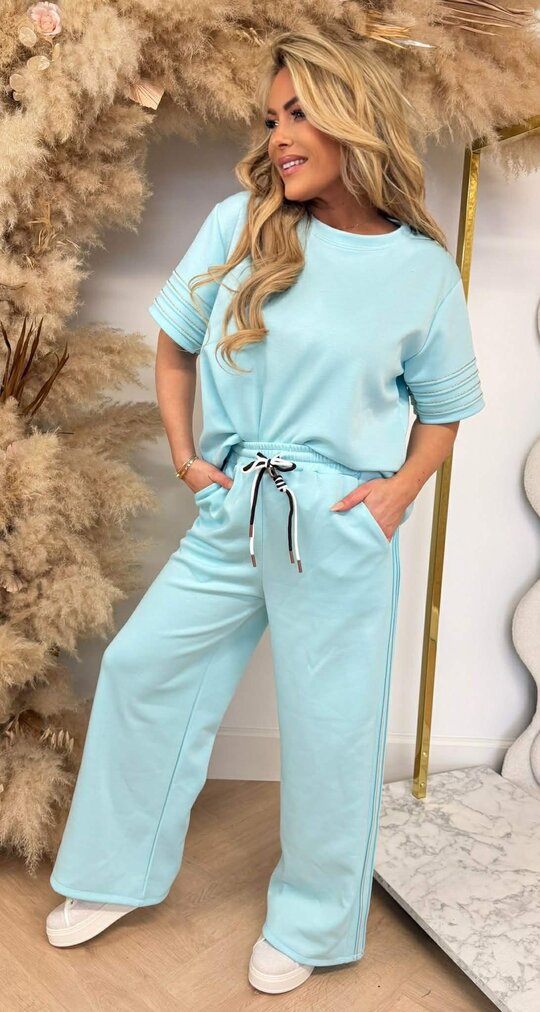 GOLDEN TWO PIECE SET AQUA