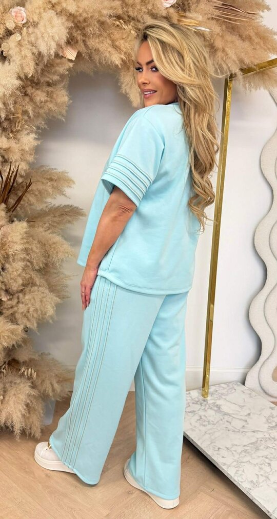 GOLDEN TWO PIECE SET AQUA