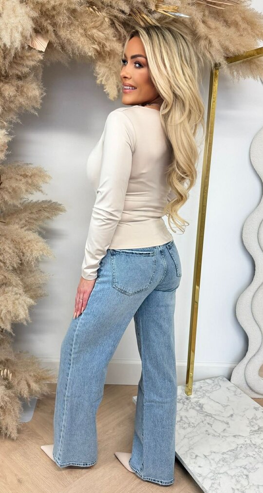 MAYE LONGSLEEVE TOP BEIGE