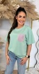 GLITTER POCKET TEE MINT