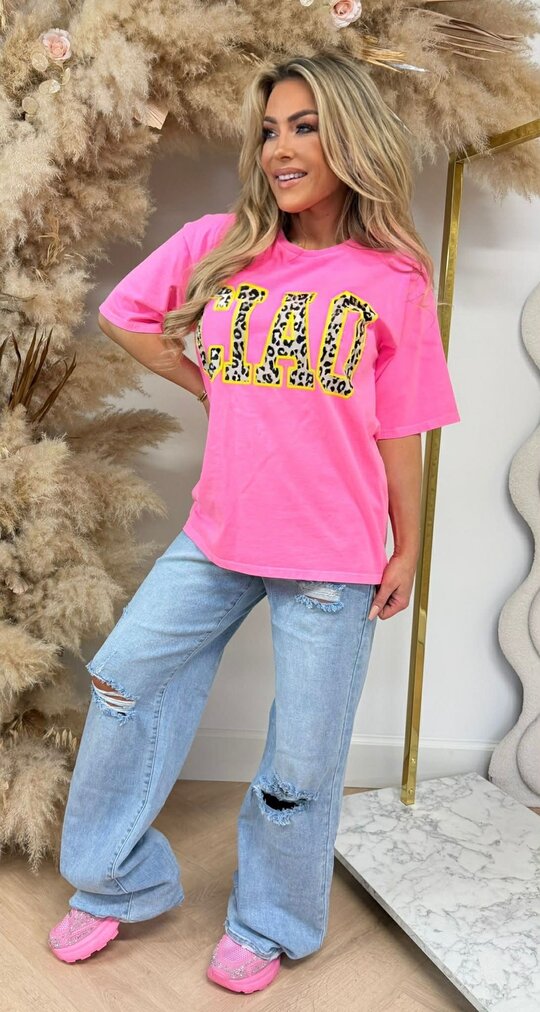 LEO CIAO TEE 6030-411 NEONPINK