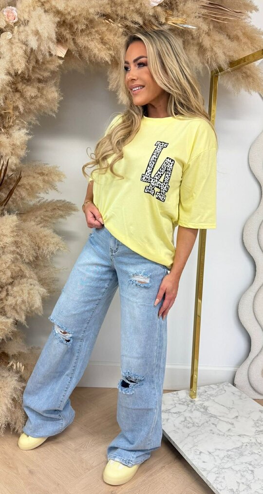 LA LOGO LEO TEE *L* YELLOW