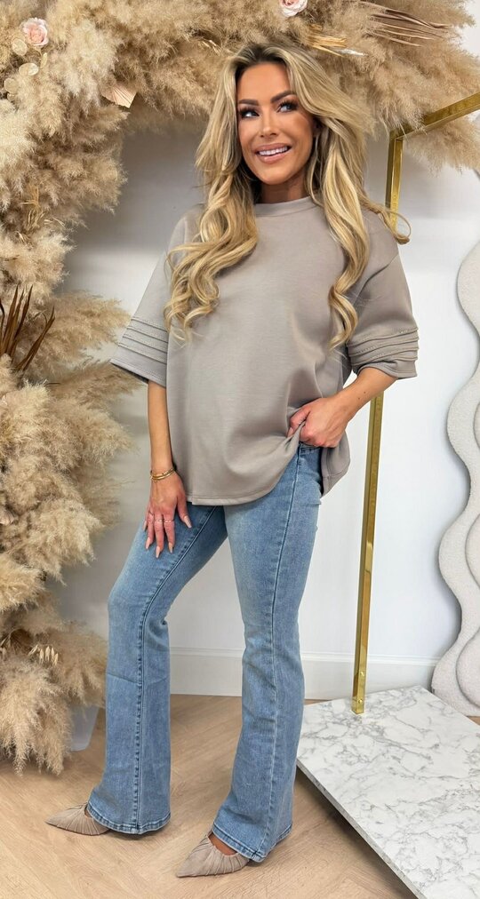 NAOMI GOLDY TEE TAUPE NAOMI GOLDY TEE TAUPE