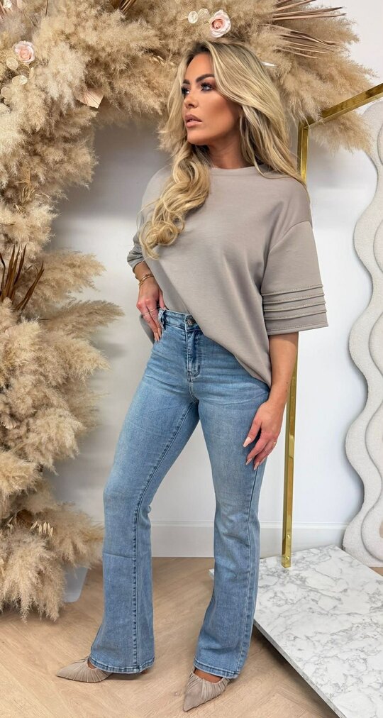 NAOMI GOLDY TEE TAUPE NAOMI GOLDY TEE TAUPE