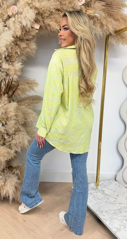 STRIPE BLOUSE 5454 YELLOW