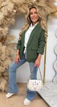 MUSTHAVE CROPPED MOUW BLAZER ARMYGREEN