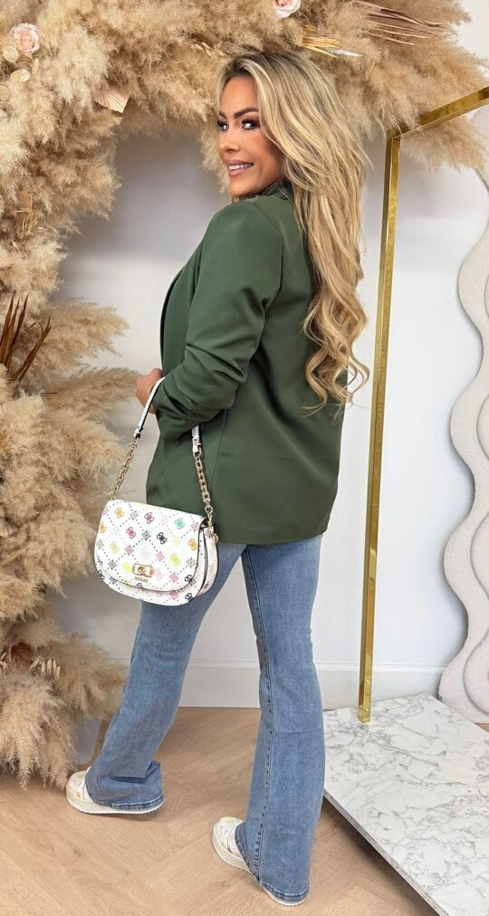 MUSTHAVE CROPPED MOUW BLAZER ARMYGREEN