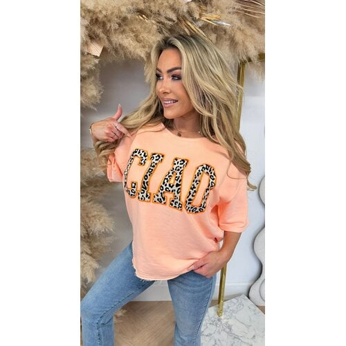 CIAO OVERSIZED SHIRT 1140-24 NEONPEACH