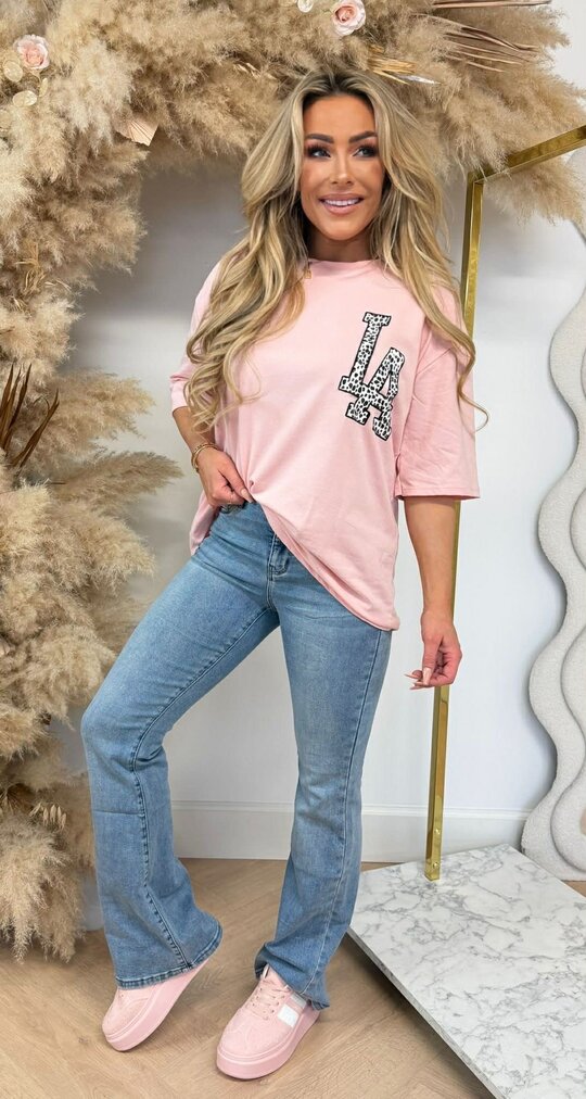LA LOGO LEO TEE *L* PINK