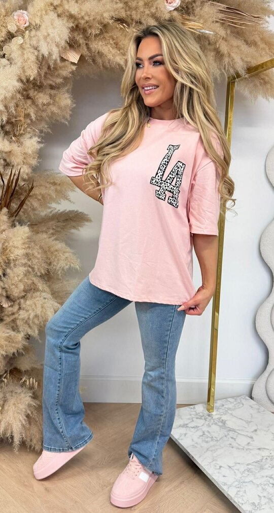 LA LOGO LEO TEE *L* PINK