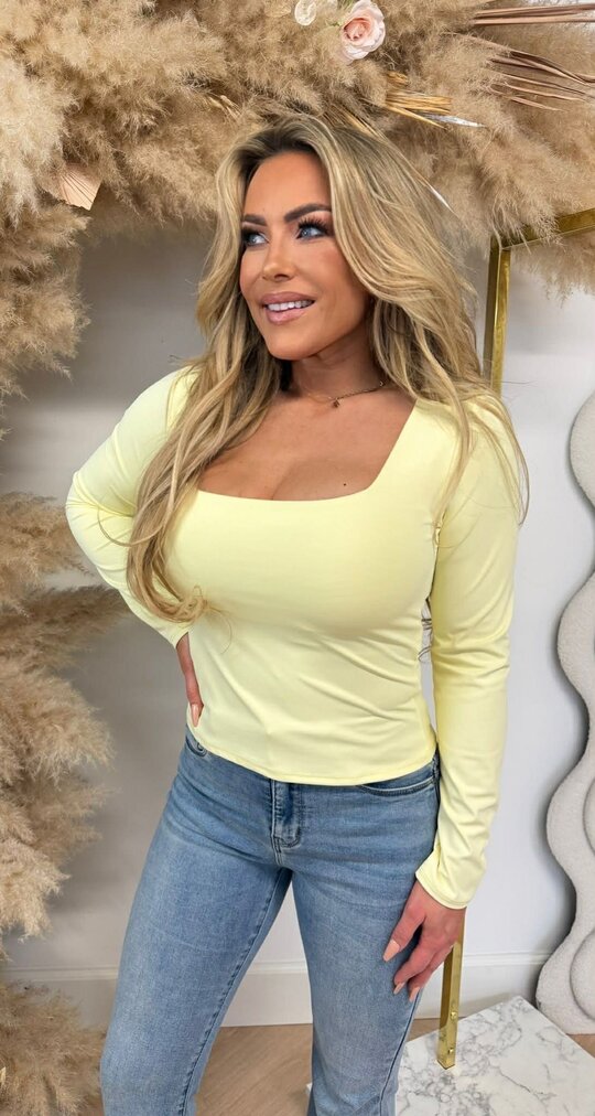 MAYE LONGSLEEVE TOP YELLOW