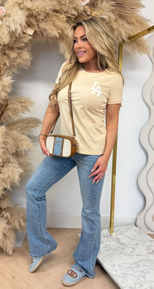 LA LOGO TEE 176 BEIGE