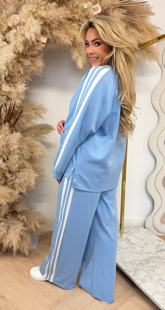 MAARTJE STRIPE SET ICEBLUE