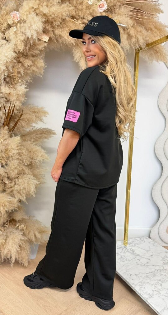 VIRAL LONG EMBLEEM SET BLACK