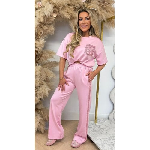 GLAMMY PINK POCKET SET LIGHTPINK