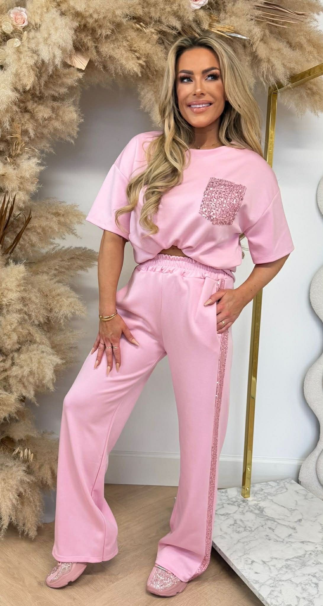 GLAMMY PINK POCKET SET LIGHTPINK