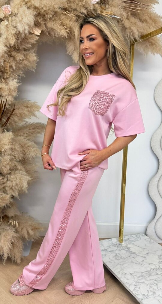 GLAMMY PINK POCKET SET LIGHTPINK