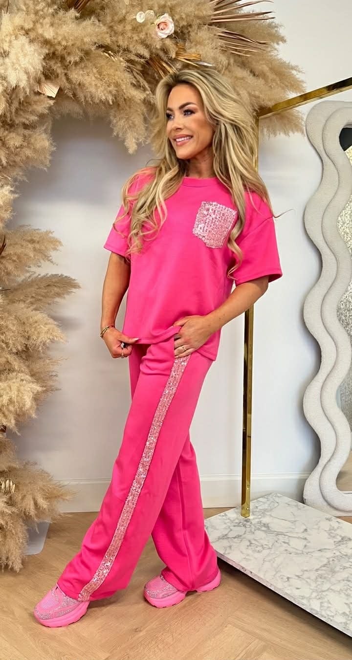 GLAMMY PINK POCKET SET FUCHSIA