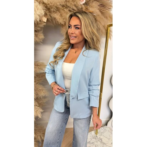 MUSTHAVE CROPPED MOUW BLAZER LIGHTBLUE
