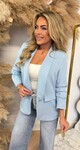 MUSTHAVE CROPPED MOUW BLAZER LIGHTBLUE MUSTHAVE CROPPED MOUW BLAZER LIGHTBLUE