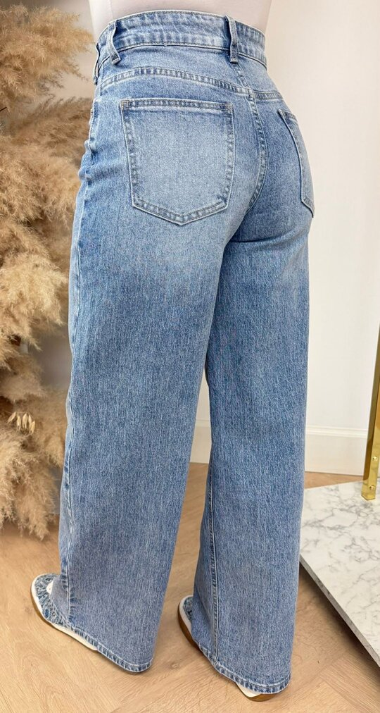SAAR WIDE LEG JEANS 1081 DENIMBLUE SAAR WIDE LEG JEANS 1081 DENIMBLUE