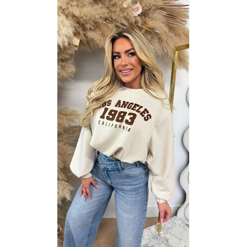 LOS ANGELES CROPPED SWEATER BEIGE