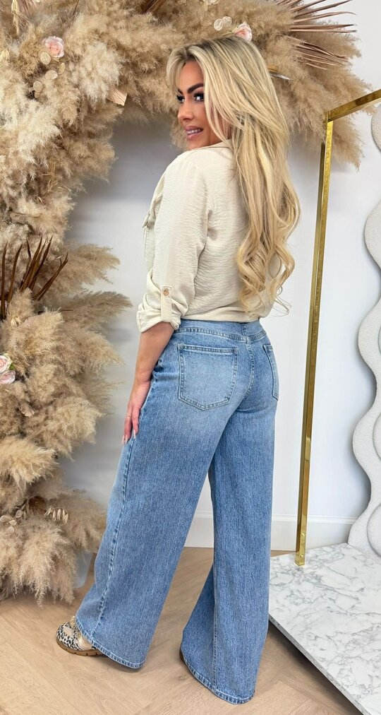 LARIS KNOOP BLOUSE BEIGE