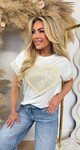 HEART BOHO TEE BEIGE HEART BOHO TEE BEIGE