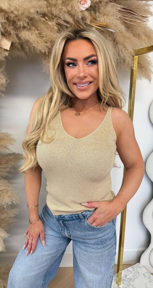 LUREX V TOP BEIGE LUREX V TOP BEIGE