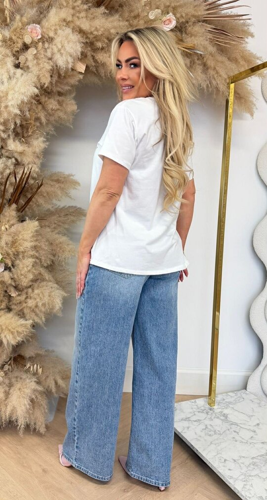 LIPSTICK STRIK TEE *L* PINK/OFFWHITE LIPSTICK STRIK TEE *L* PINK/OFFWHITE