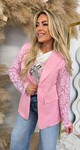 LACE SLEEVE BLAZER 5194 / 3394 PINK