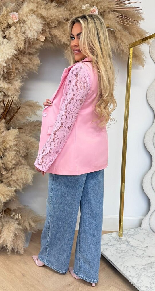 LACE SLEEVE BLAZER 5194 / 3394 PINK