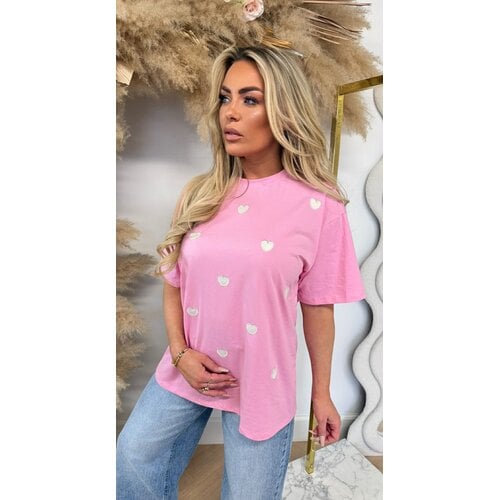 CUTE HARTJES TEE 7455 FUCHSIA CUTE HARTJES TEE 7455 FUCHSIA