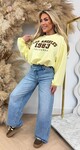 LOS ANGELES CROPPED SWEATER YELLOW