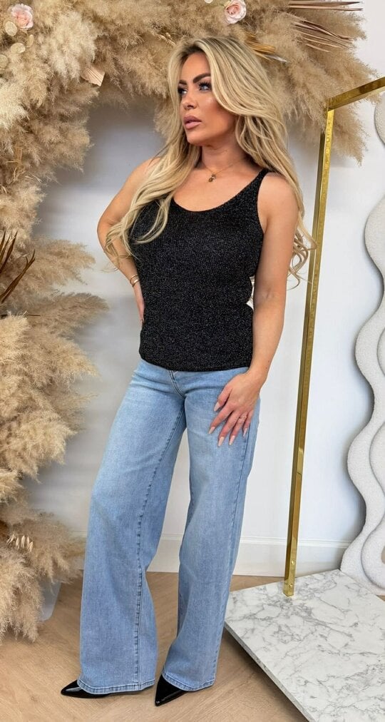 LUREX V TOP BLACK LUREX V TOP BLACK