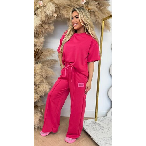 VIRAL LONG EMBLEEM SET FUCHSIA