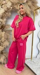 VIRAL LONG EMBLEEM SET FUCHSIA