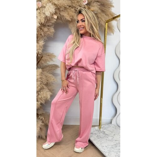 LUCA SPLIT 2 PIECE SET OLDPINK