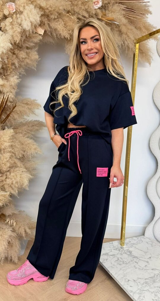 VIRAL LONG EMBLEEM SET NAVY