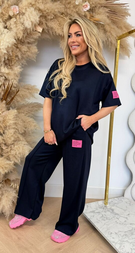 VIRAL LONG EMBLEEM SET NAVY