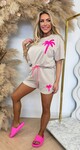 PALM SHORT SET BEIGE PALM SHORT SET BEIGE